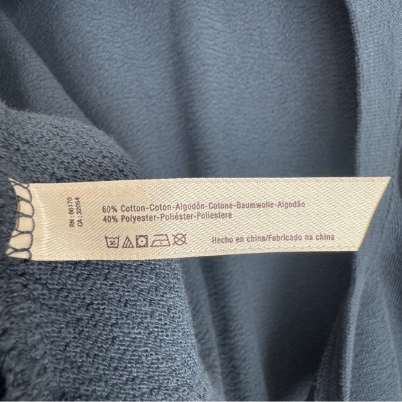 Free People Beach Weho Solid Crew Pullover Navy Blue - Picture 7 of 8